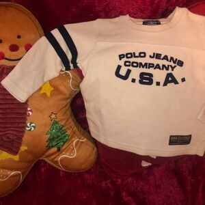 Just in Polo Jeans Ralph Lauren toddler Long Sleeve crew top